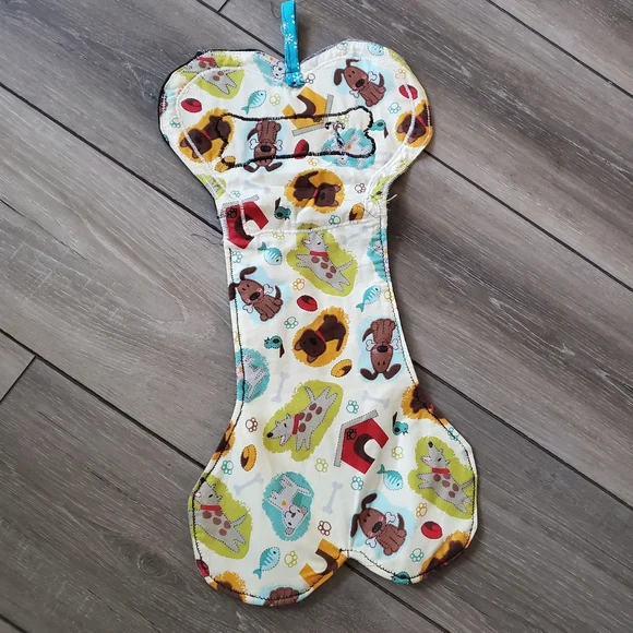 Custom handmade "Tucker" Christmas stocking for dog - Picture 9 of 12